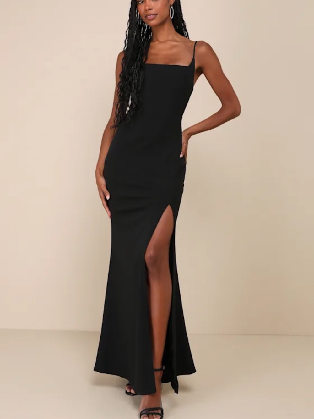 Lulus Square Neck Maxi Dress